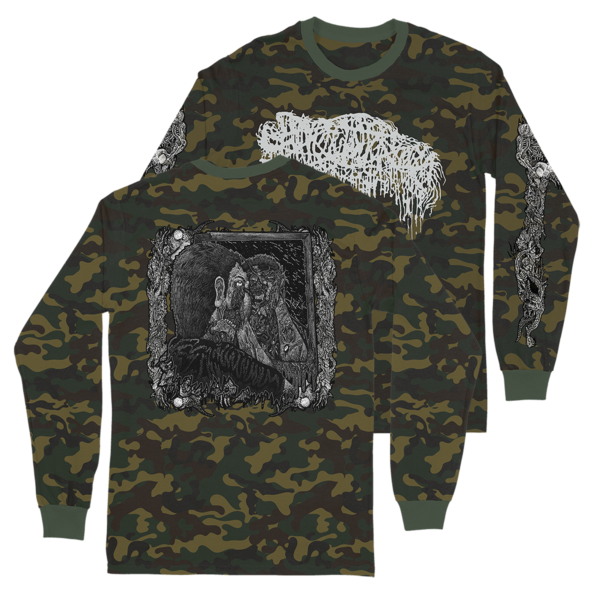 Face Ripped Off Long Sleeve